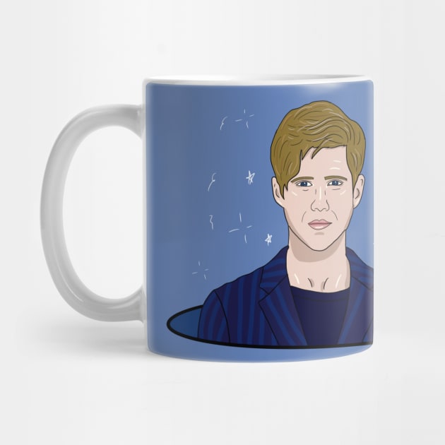 Aaron Tveit Cartoon by byebyesally